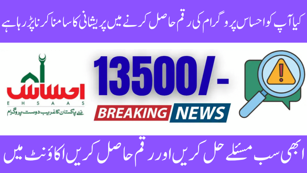 8171 Ehsaas Program Payment Issue