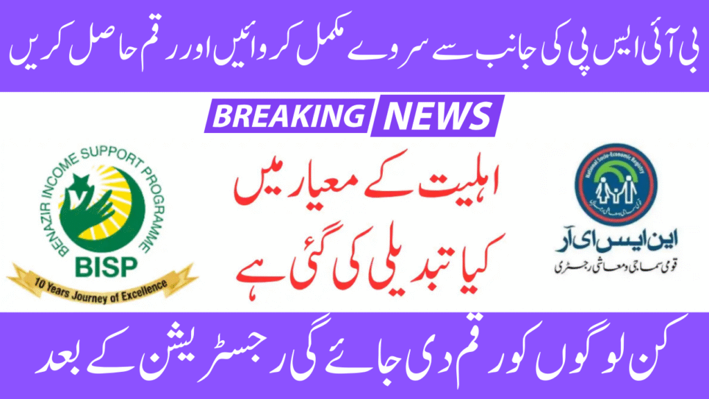BISP Survey 2025 Beneficiary Payment Eligibility